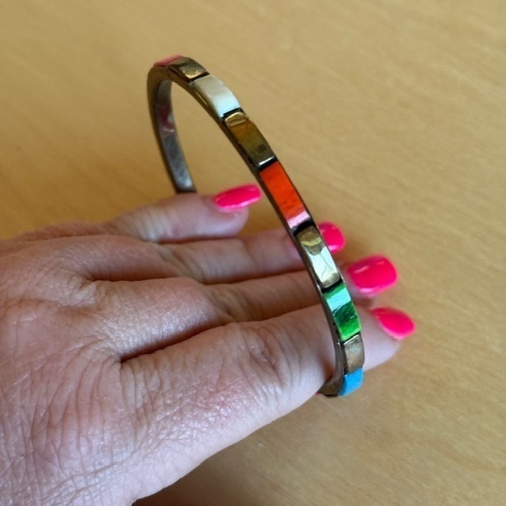 Colorful Metal Bangle Bracelet